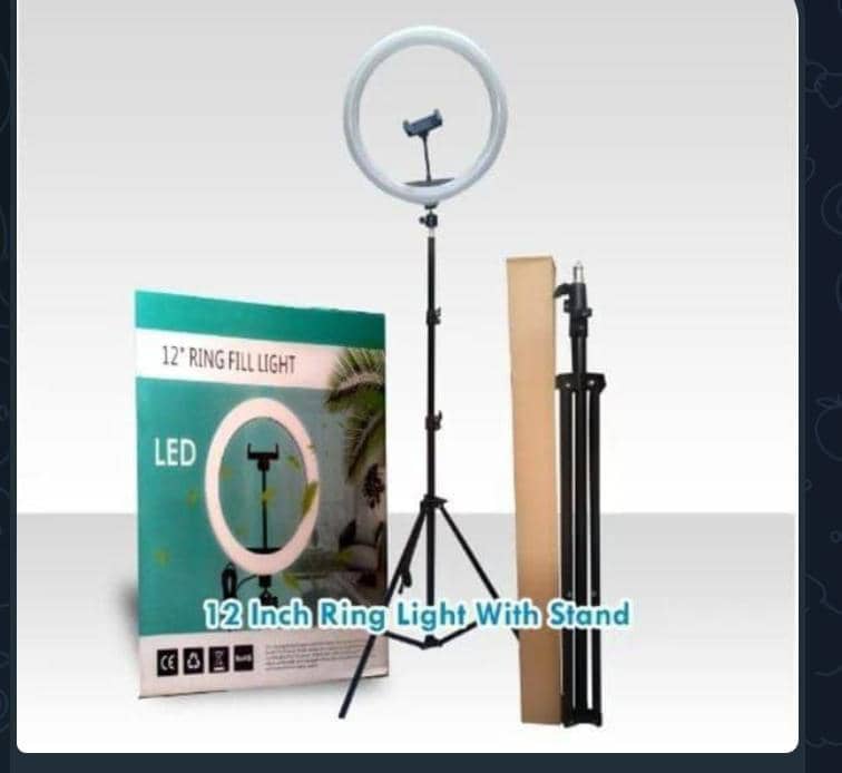 12 inches Ringlight with tripod stand