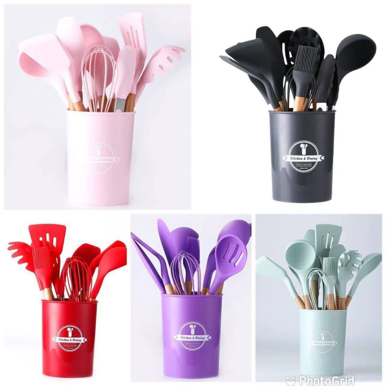 Silicon Non-stick Spoon Set